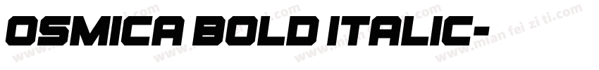 Osmica Bold Italic字体转换